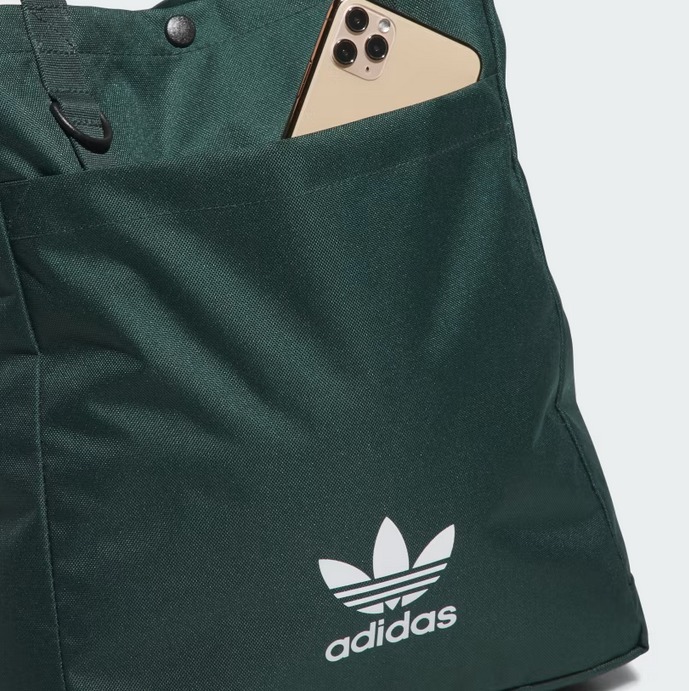 Adidas Originals ロゴ フロントポケット ナイロン トート Adidas Originals ロゴ フロントポケット ナイロン トート