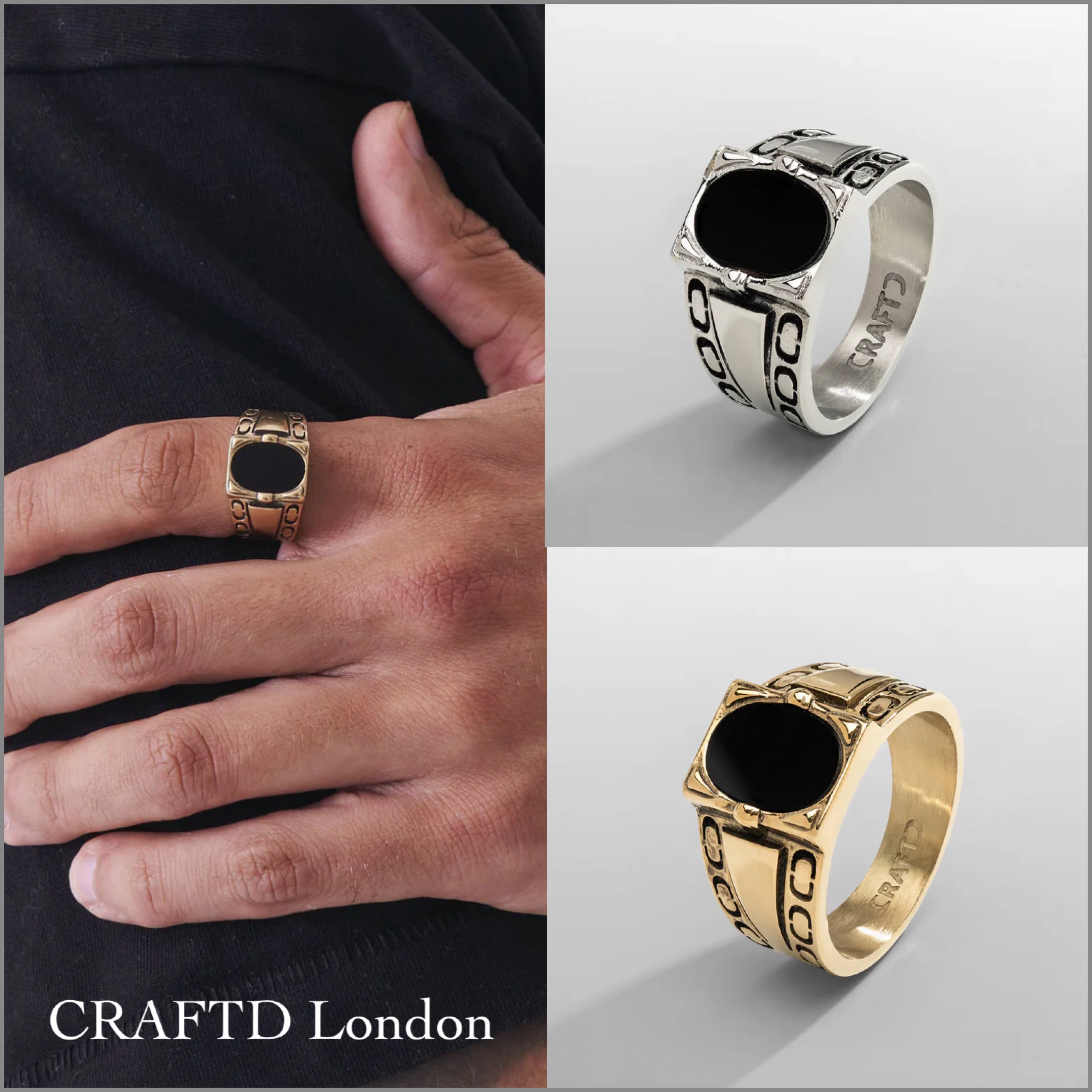 送料関税込【CRAFTD London】ANTIQUE RING リング Gold Silver