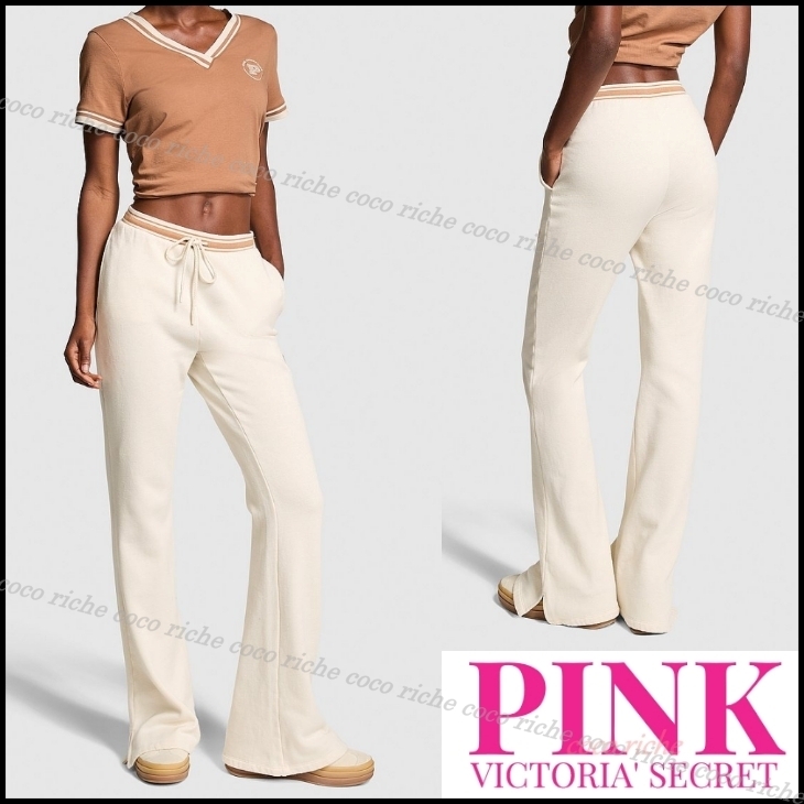 国内発送★VS PINK♥スプリットヘム スウェットパンツ