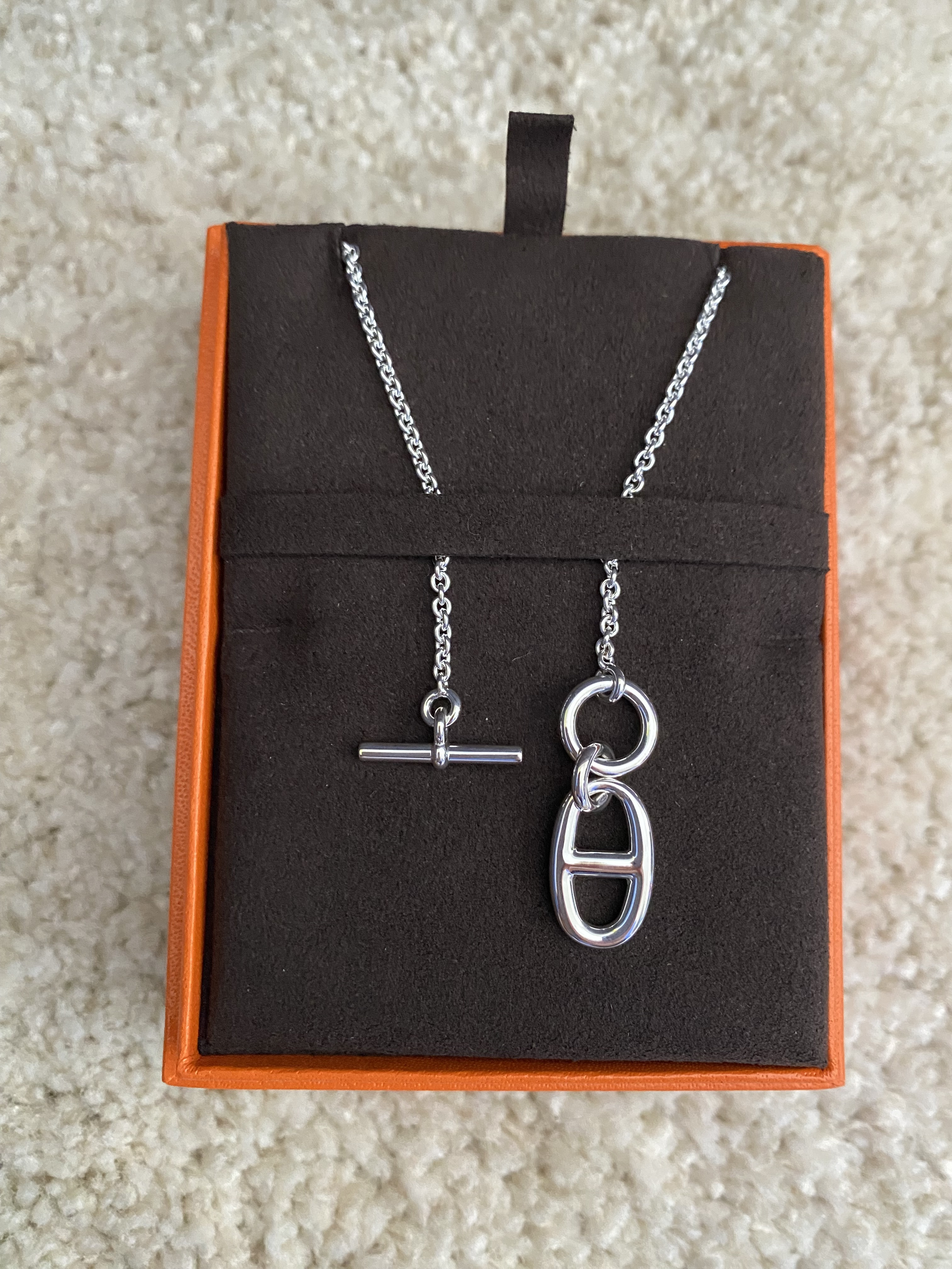 お早めに！！【HERMES】シルバーネックレス“CHAINE D'ANCRE