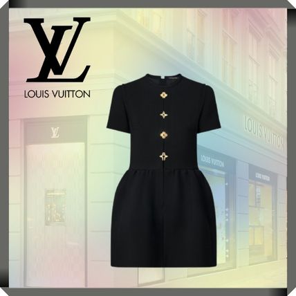 LOUIS VUITTON ルイヴィトン ワンピース 黒 L 4103424O0035 ブラック（黒）系 Louis Vuitton(ルイヴィトン) ワンピース