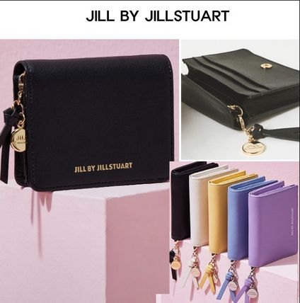 JILLSTUART ☆Logo Printed Cowhide Half Wallet☆ (JILLSTUART