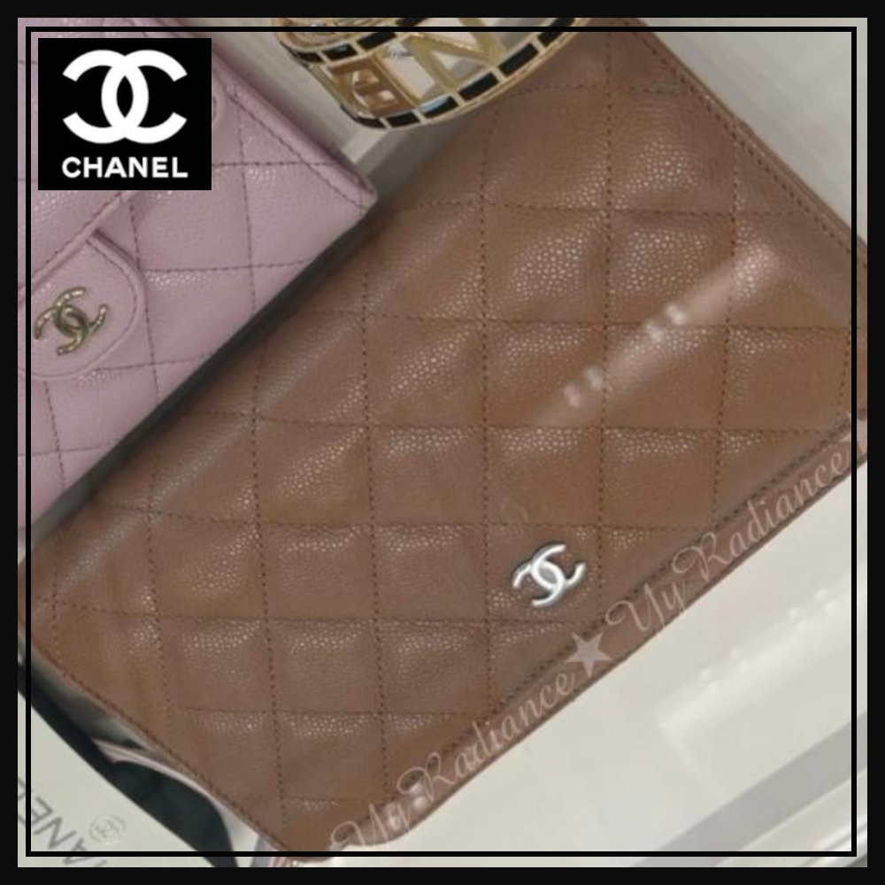 【大人可愛いカラー♡】CHANEL チェーンウォレット