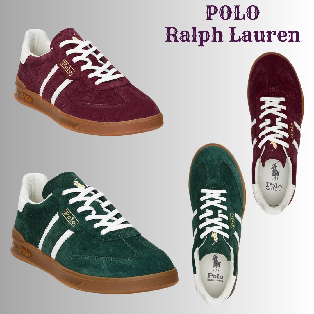 NEW【Polo Ralph Lauren】ヴィンテージ風 スエード スニーカー