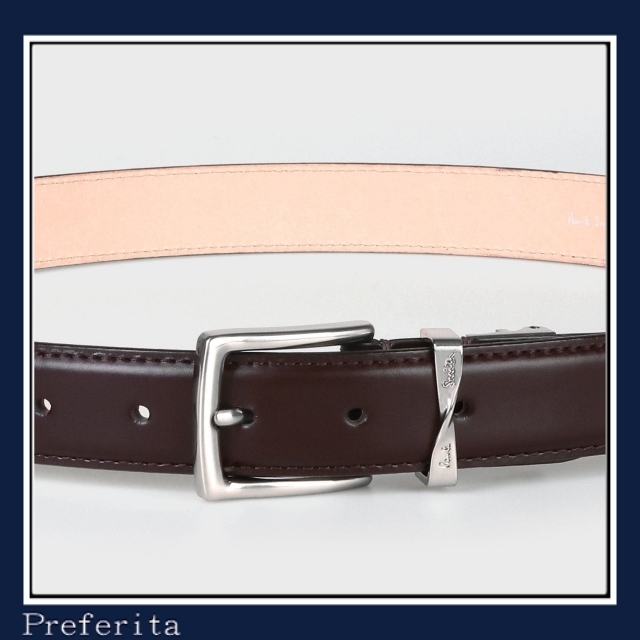 Paul Smith｜ツイストループロゴ レザーベルト | Rakuten