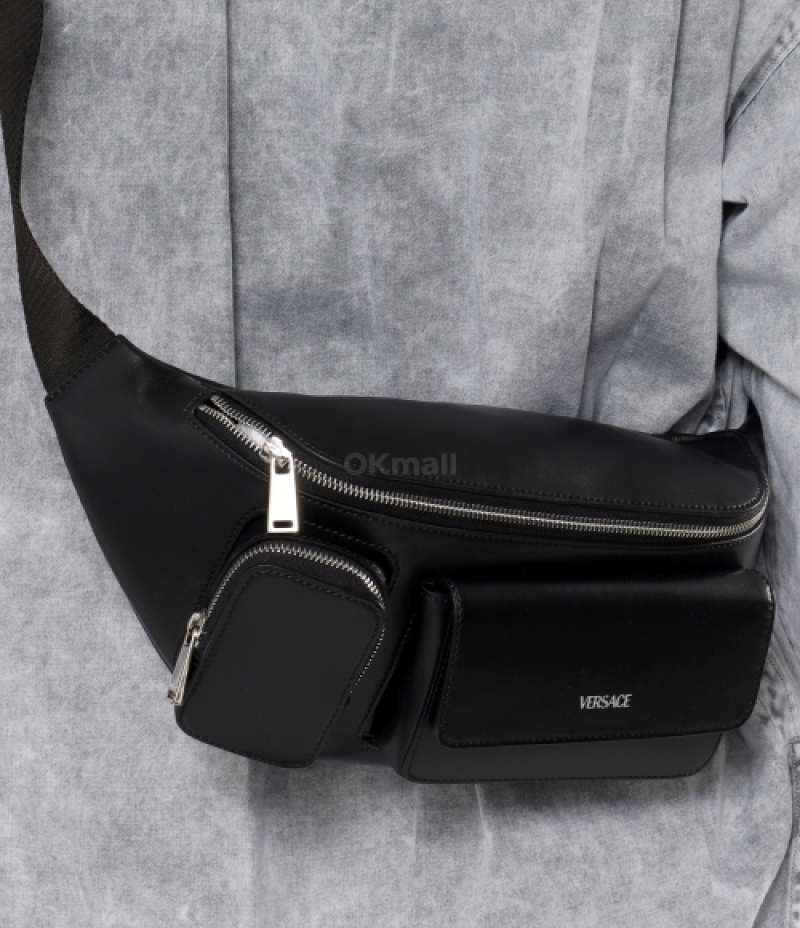 VERSACE｜ (Calf leather Bum Bag (1015285 1A08027 1B00P))