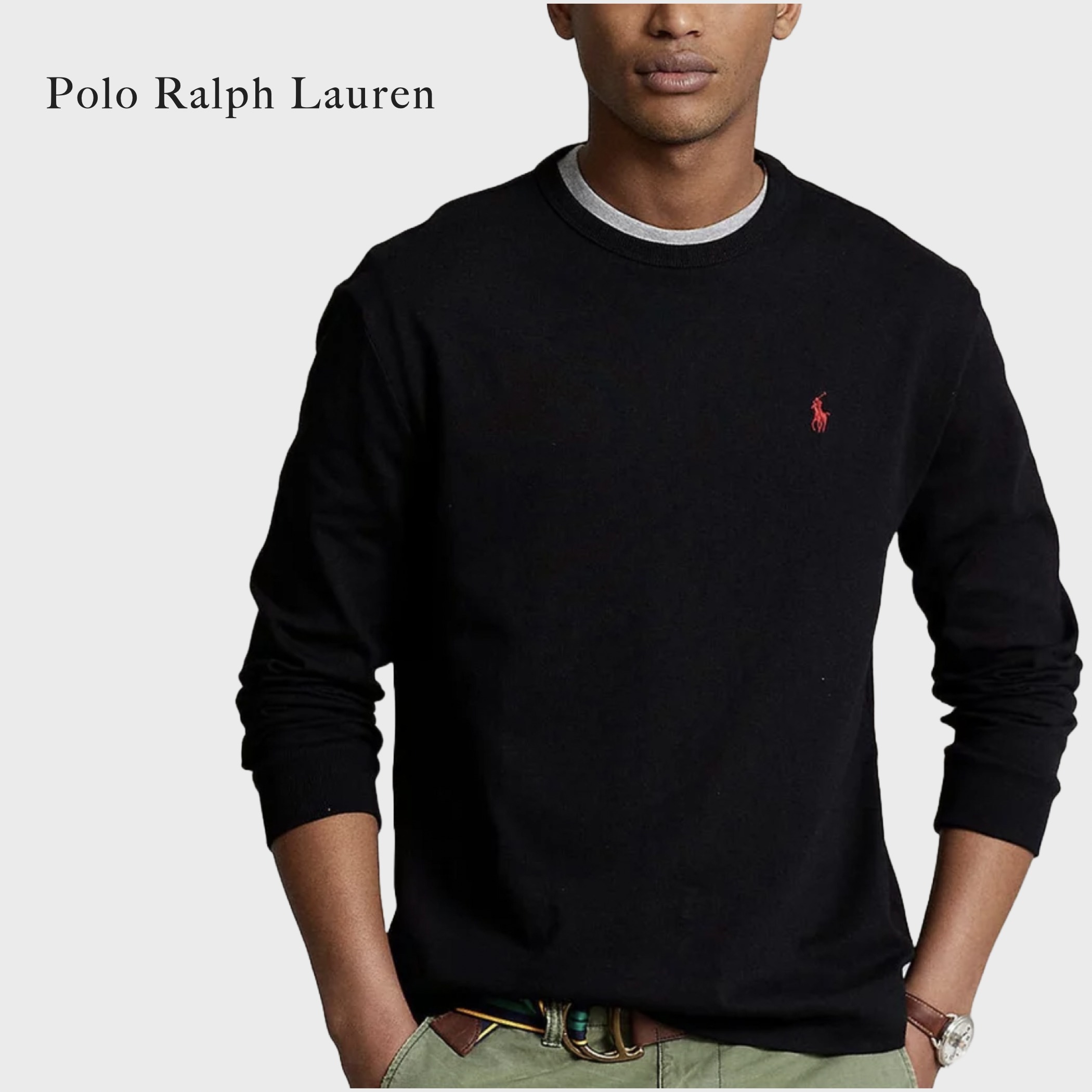 ◆Polo Ralph Lauren◆Heavyweight Jersey コットン 長袖Tシャツ