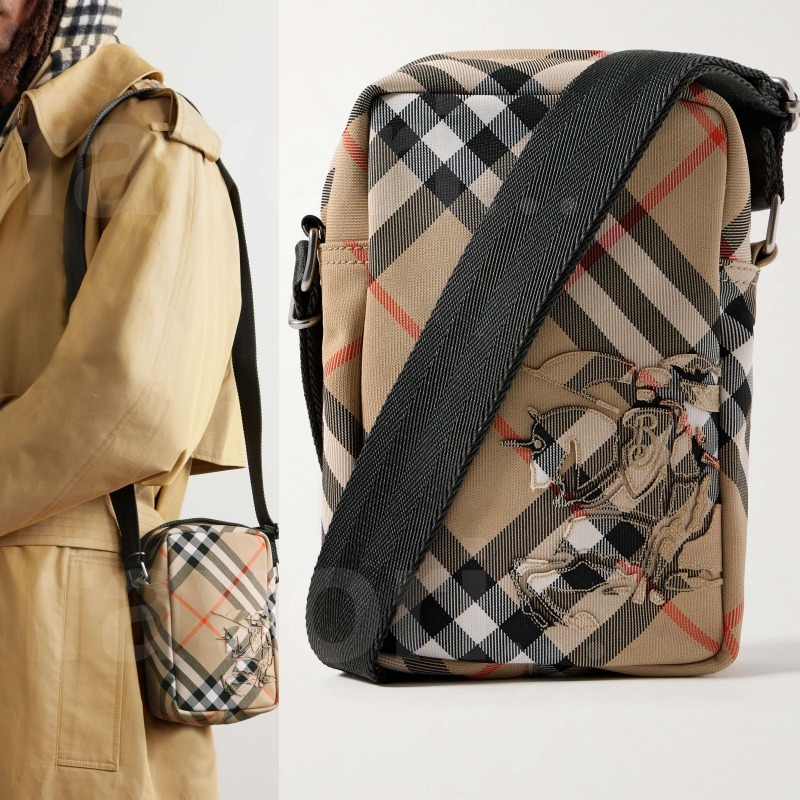 Burberry バーバリー チェック キャンバス メッセンジャーバッグ