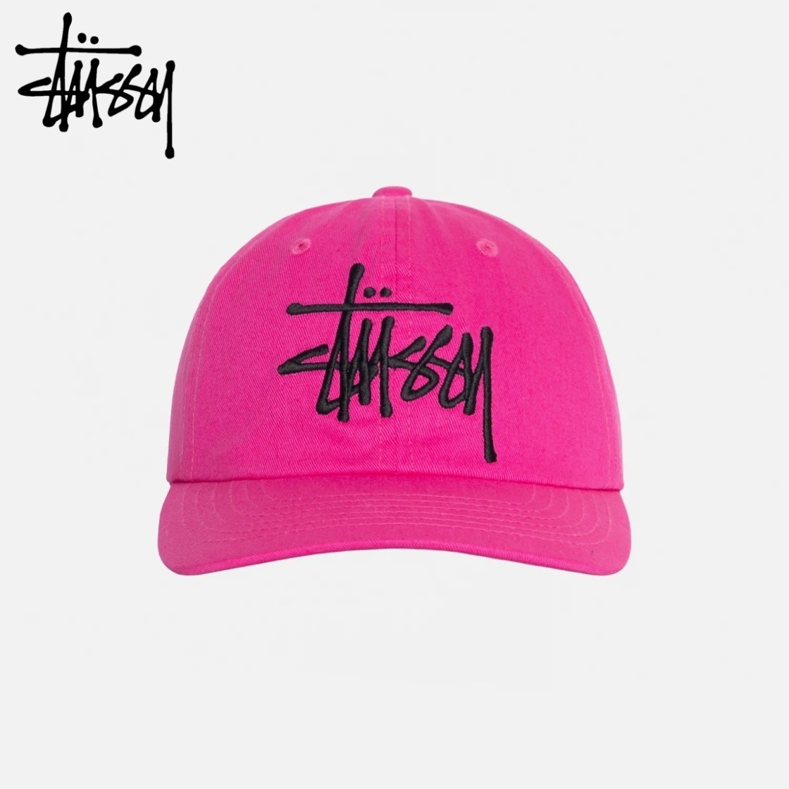 ☆送料無料☆ Stussy Low Profile Big Basic Snapback Pink ☆