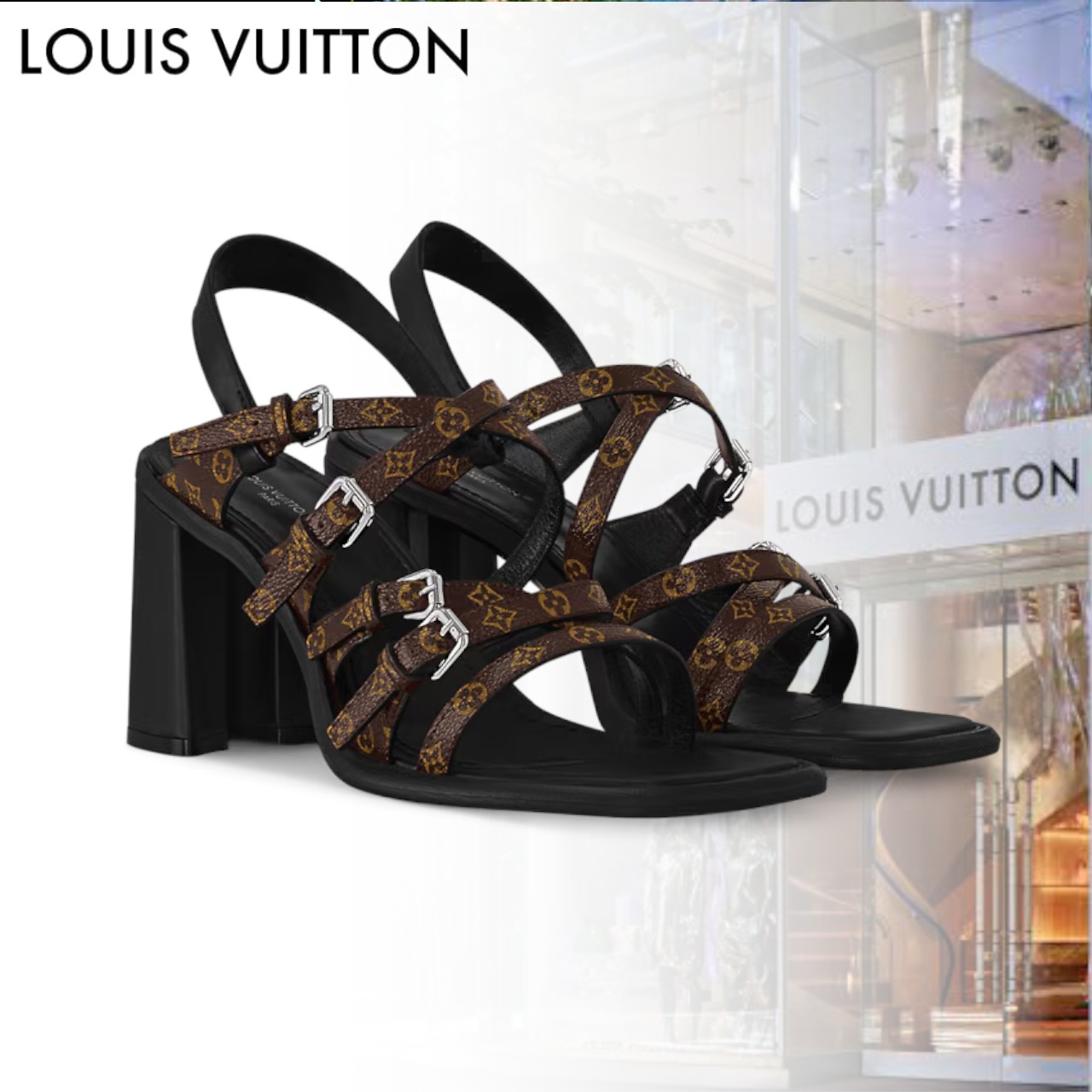【すぐ届く/モノグラムデザイン♪】LouisVuitton サンダル