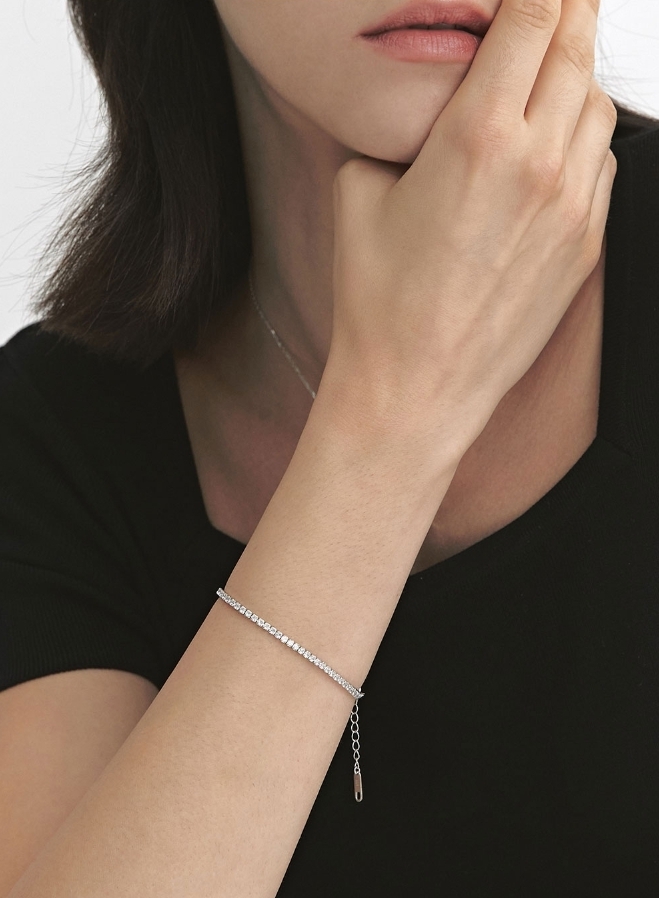 【HYERES LOR】24FW★ H edition SL (W) Tennis Bracelet 2.0mm