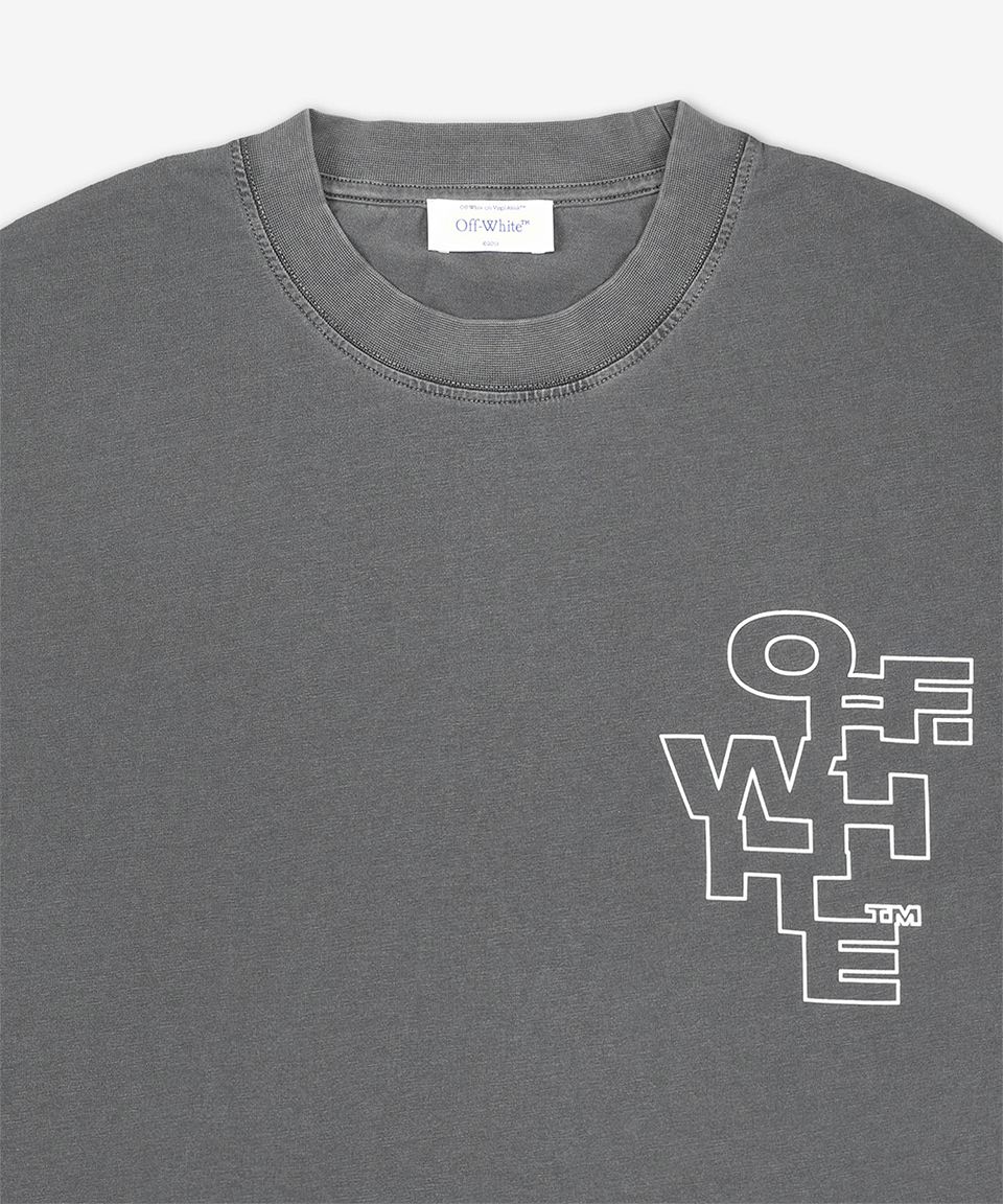 《OFF-WHITE》 アウトライン アロー スケート Tシャツ