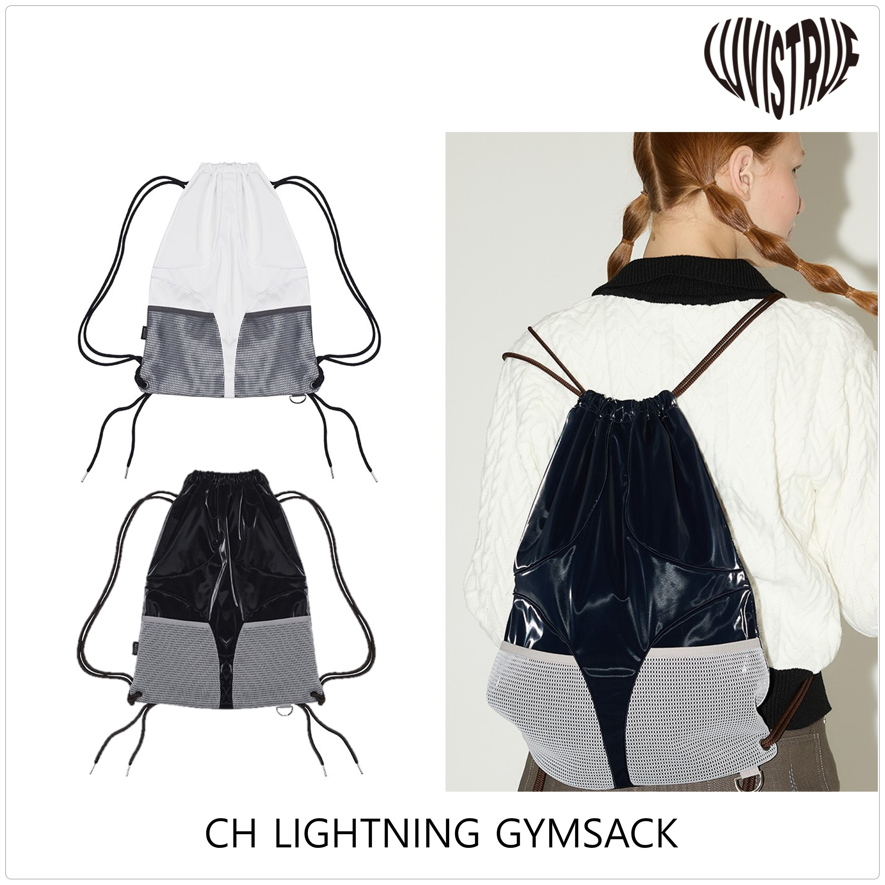 [LUVISTRUE] CH LIGHTNING GYMSACK バッグ ★新作★韓国★人気★
