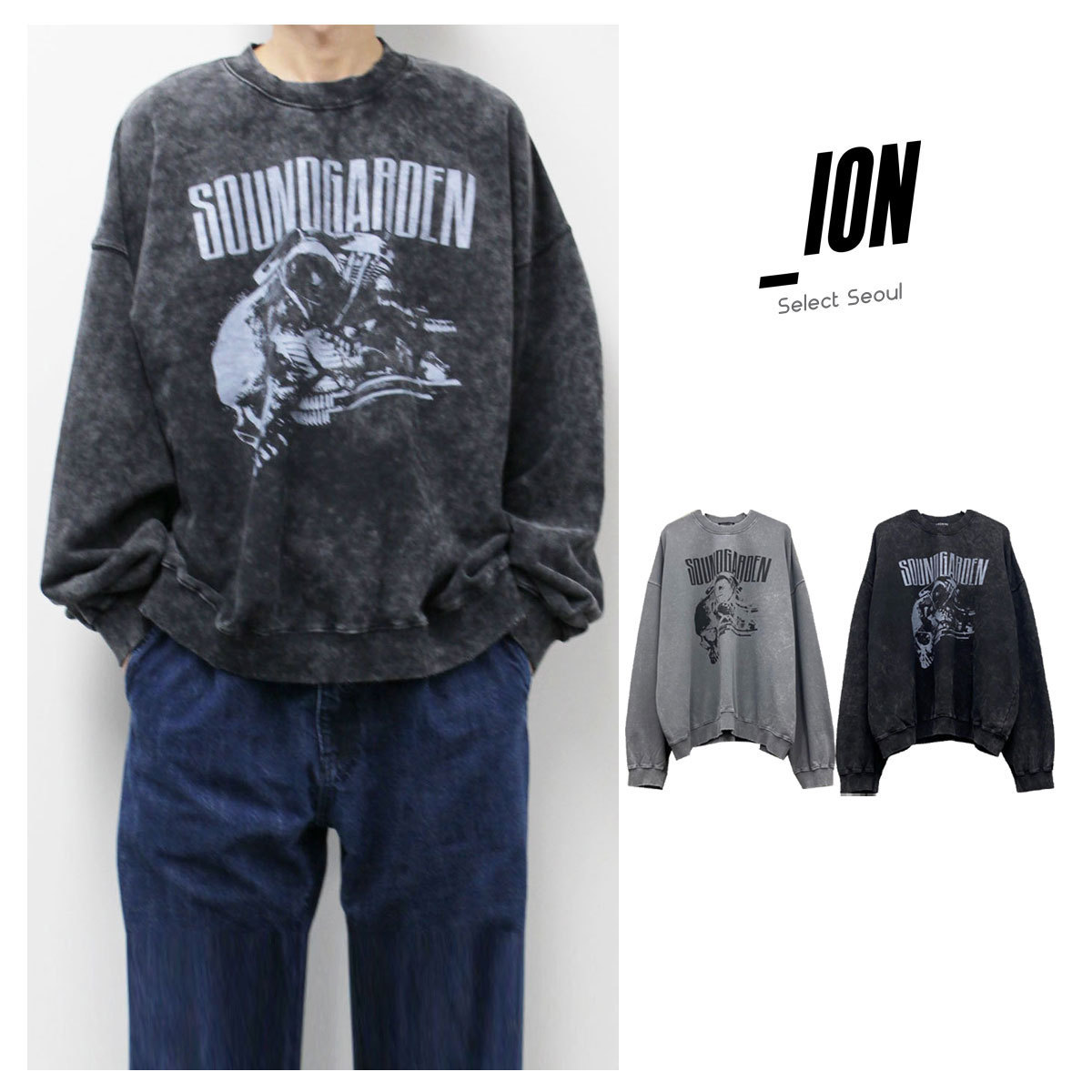 【IONSEOUL】 Performance 2012 Pigment Sweatshirt 4JH451