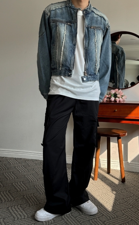 DEARMINE】Pelo Decki Biker Denim Jacket (DEARMINE/デニム
