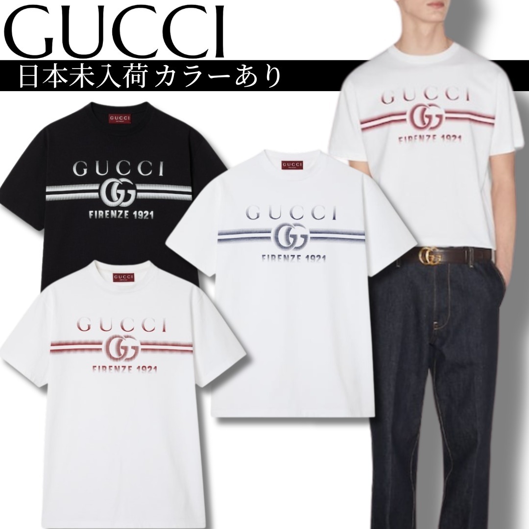 【日本未入荷カラーあり】ダブルG コットンジャージー Tシャツ