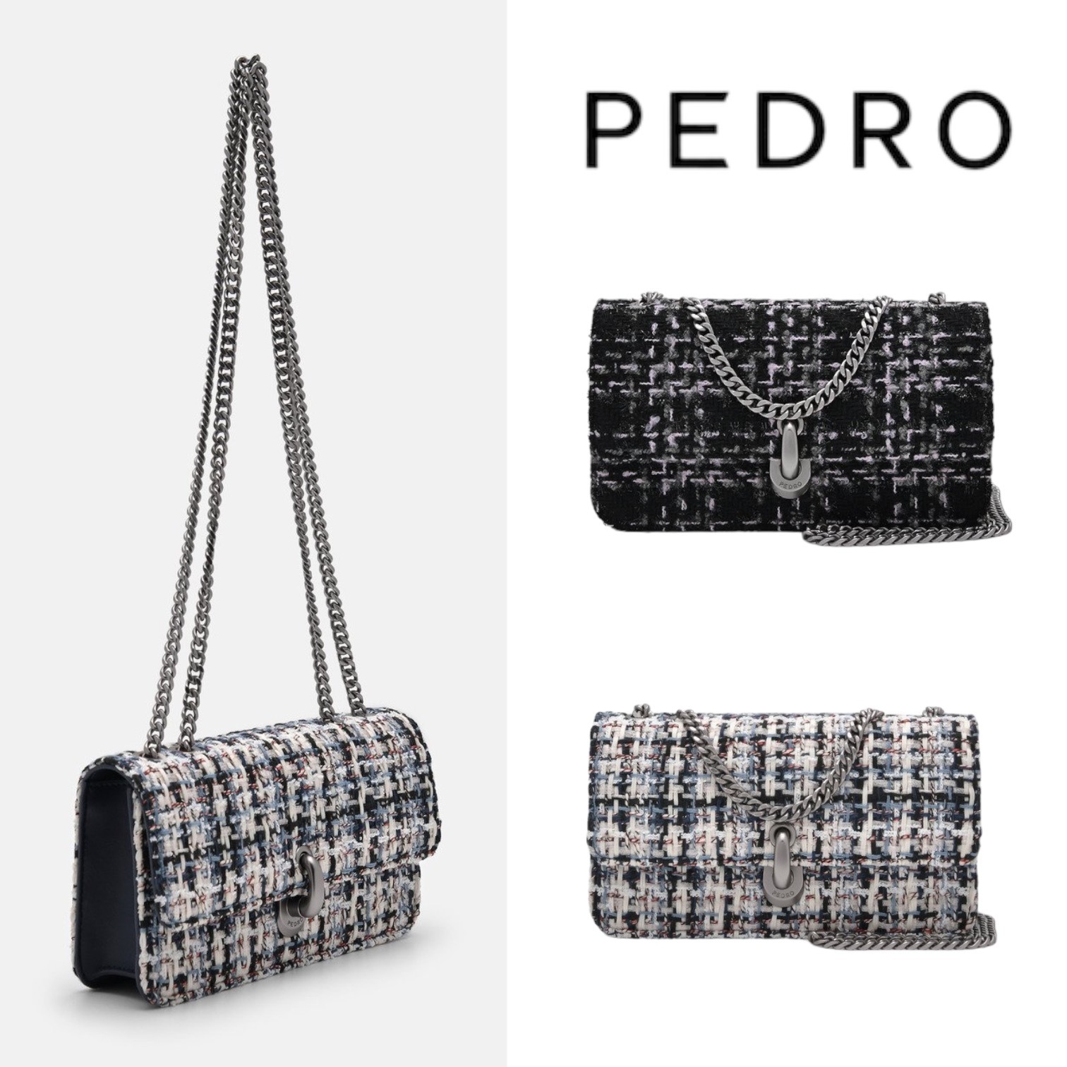 PEDRO Tweed Travel Organizer ツイードショルダーバック/送料込