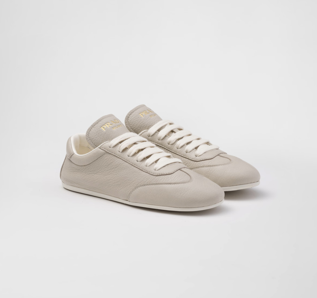 関税込 PRADA | Leather sneakers 1E398N_013_F0D32_F_005
