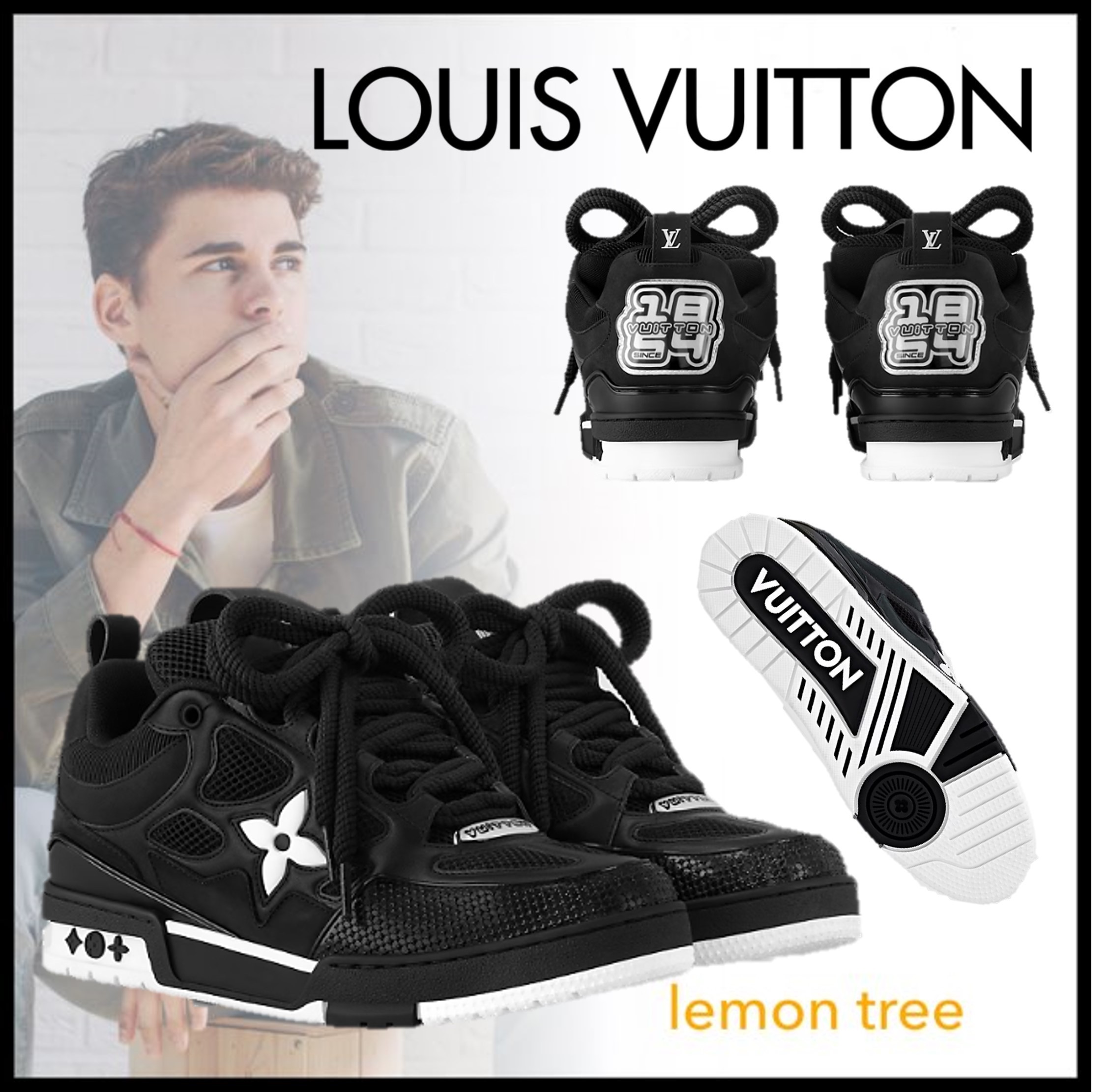 【Louis Vuitton】LV Skate スニーカー ロゴ フラワー 1AD8Q2