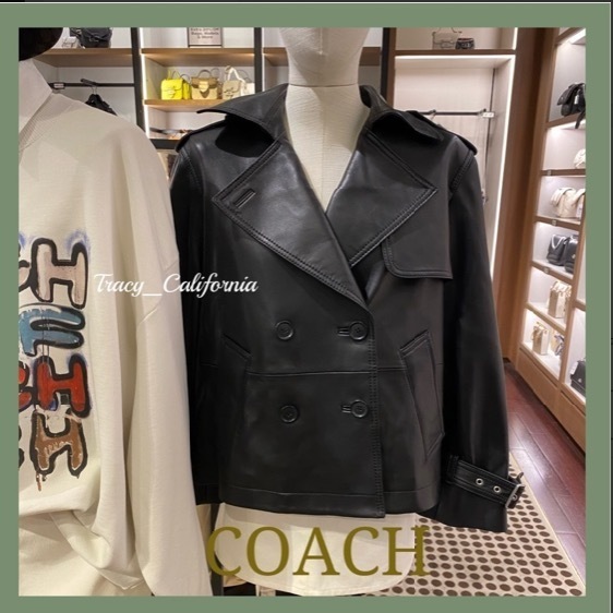 【COACH】ミニ レザー トレンチ