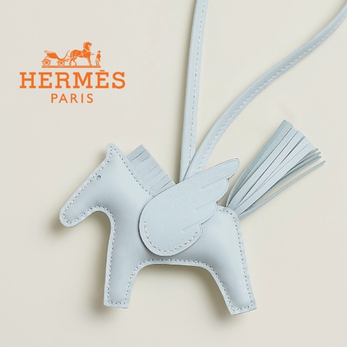 パステルブルー♪【HERMES】 ペガサス ロデオ PM バッグチャーム