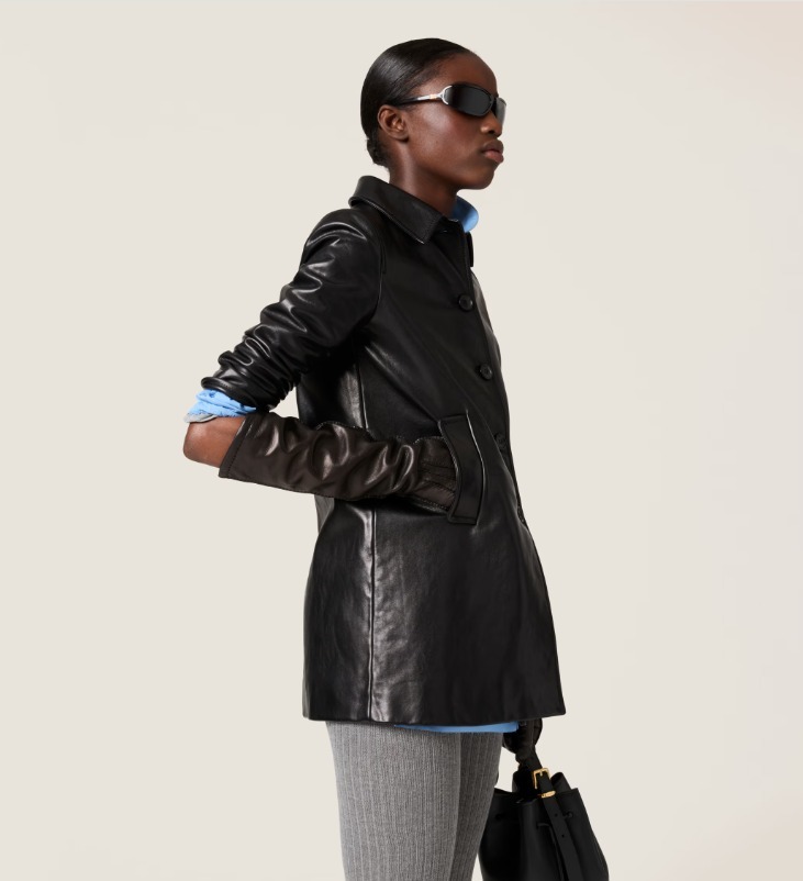 《送料無料》 MIU MIU Leather coat