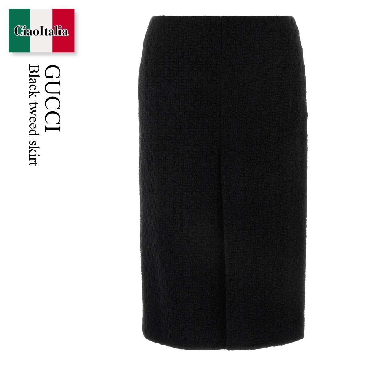 スカート Gucci Black Tweed Skirt