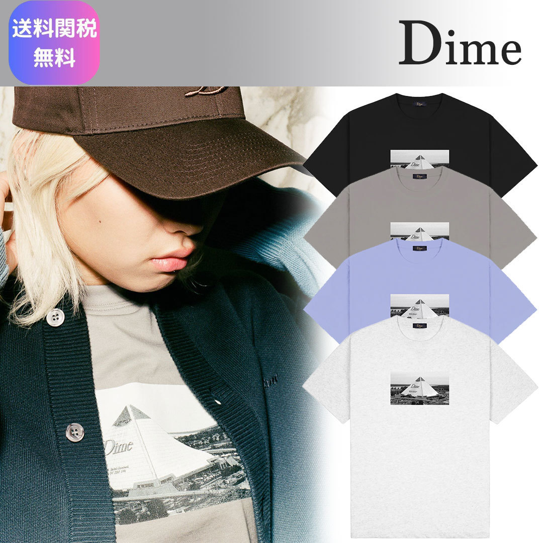 関税込◆洗練されたデザイン◆Dime ピラミッド ベース Tシャツ