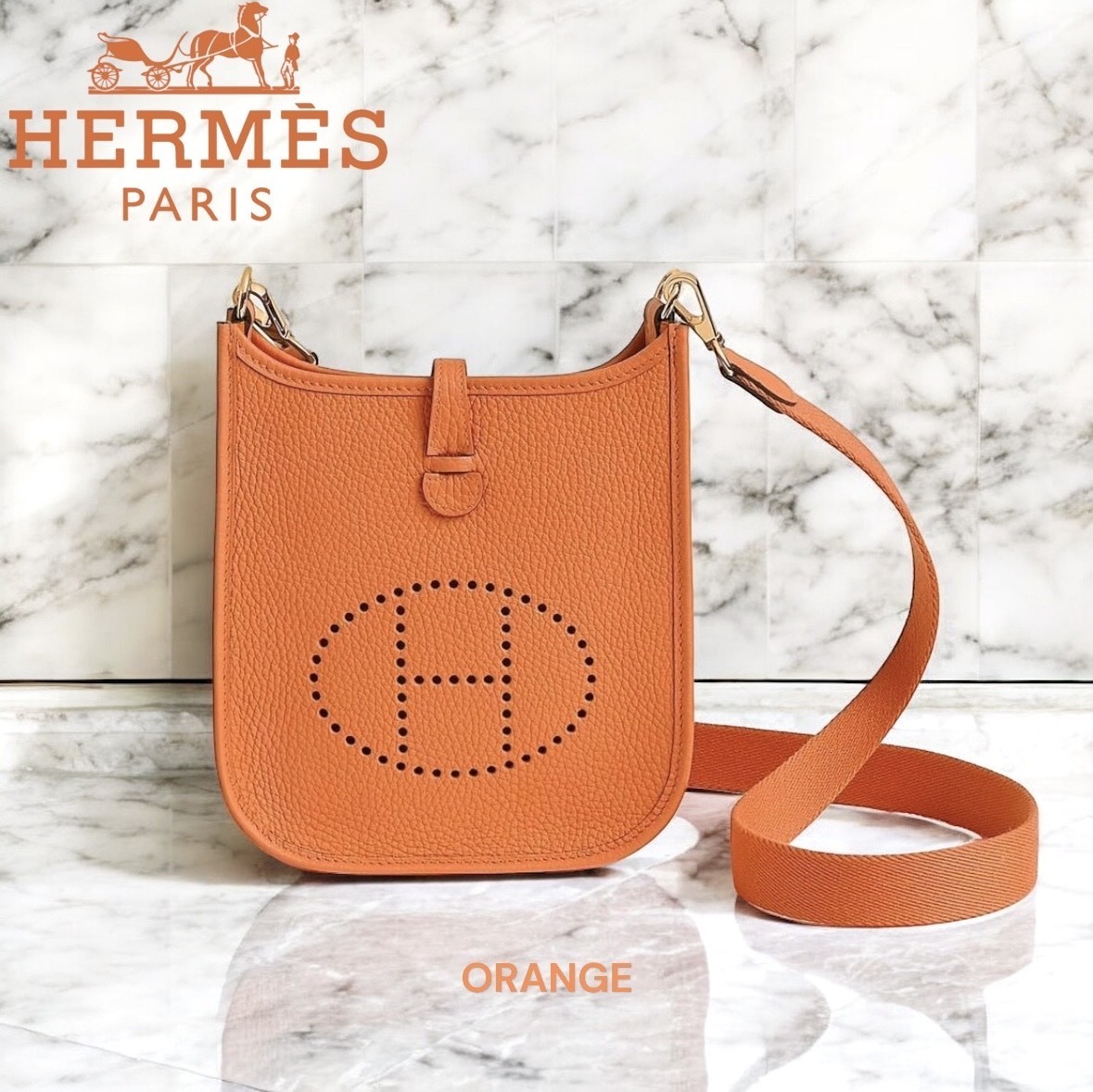 ★正規店購入 HERMES エヴリン アマゾーヌ TPM オレンジ