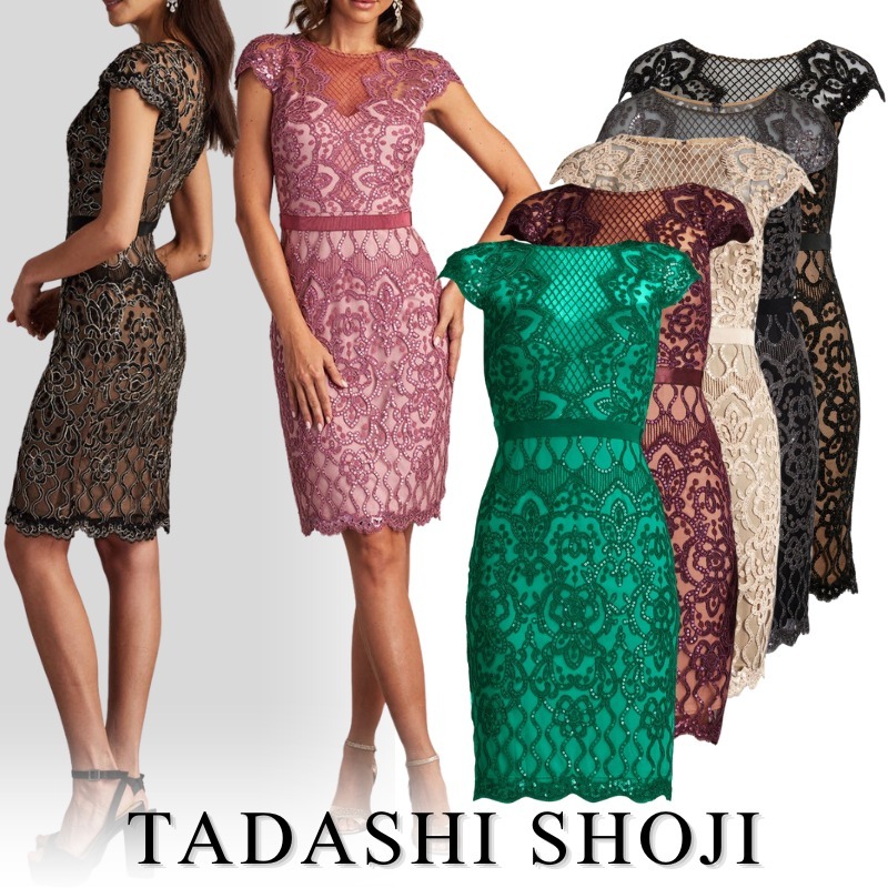 TADASHI SHOJI カクテルドレス チュールレース