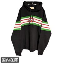 GUCCI GGロゴ ボーダーライン コットン パーカー