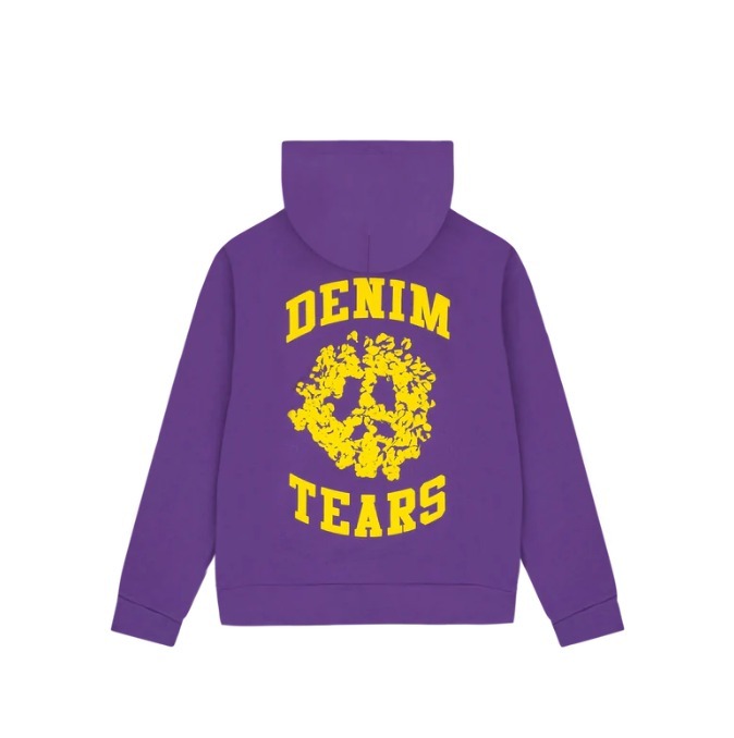 人気急上昇 Denim Tears University Zip ロゴ フーディ パーカー