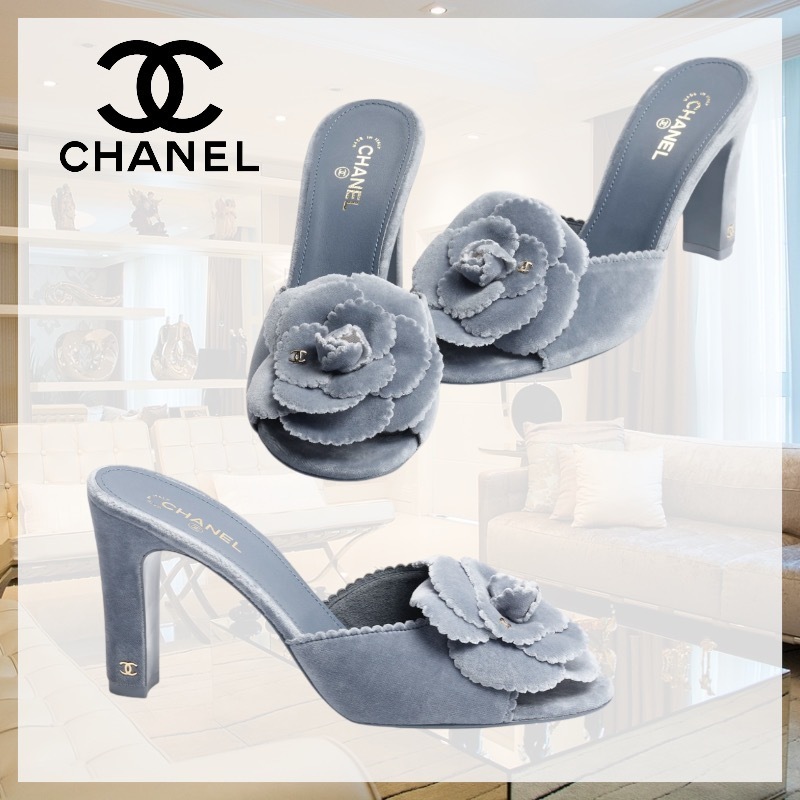 【上品な足元を叶える】CHANEL CCロゴ ミュール