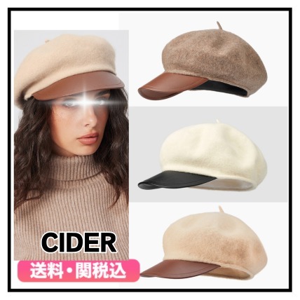★Cider★ トリミング ベレー帽 どんぐり帽子 3色 送料関税込