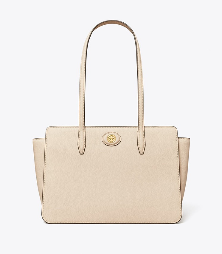 即発 TORY BURCH Robinson Pebbled Small Tote Bag 143241