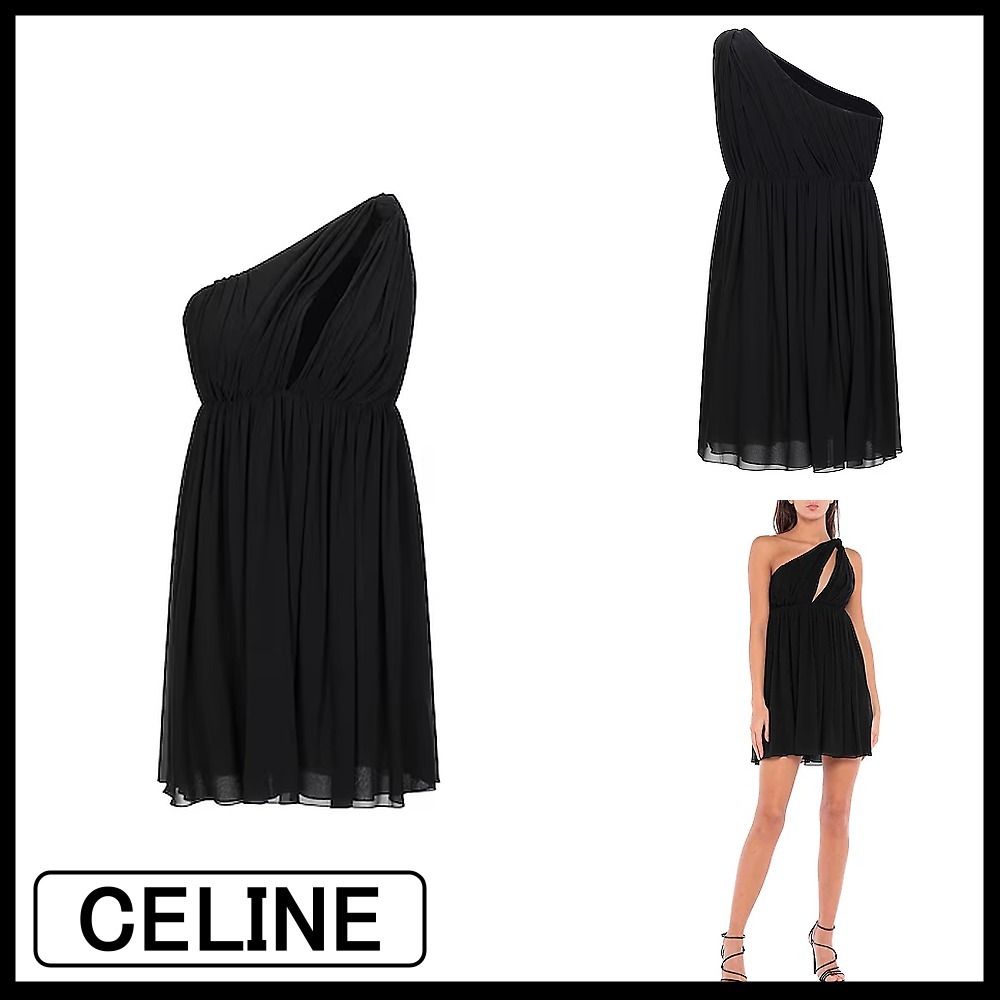 【CELINE】シルクドレス ブラック