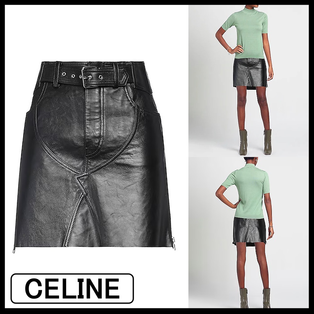 【CELINE】ミニスカート ブラック