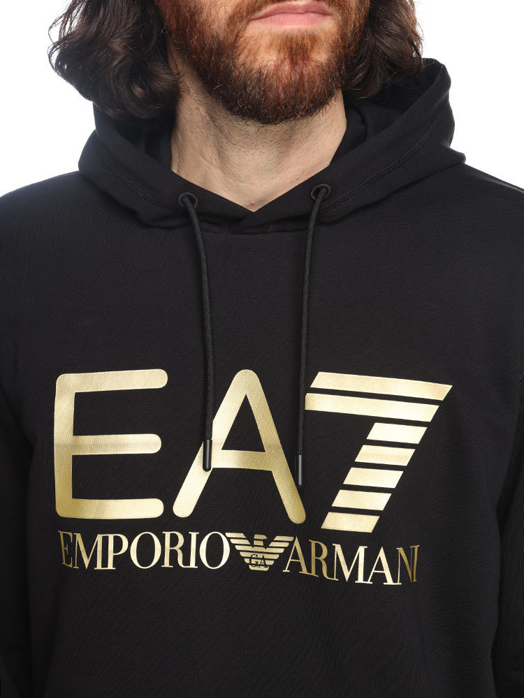 《メタリックロゴが輝く》【EMPORIO ARMANI】ロゴ パーカー
