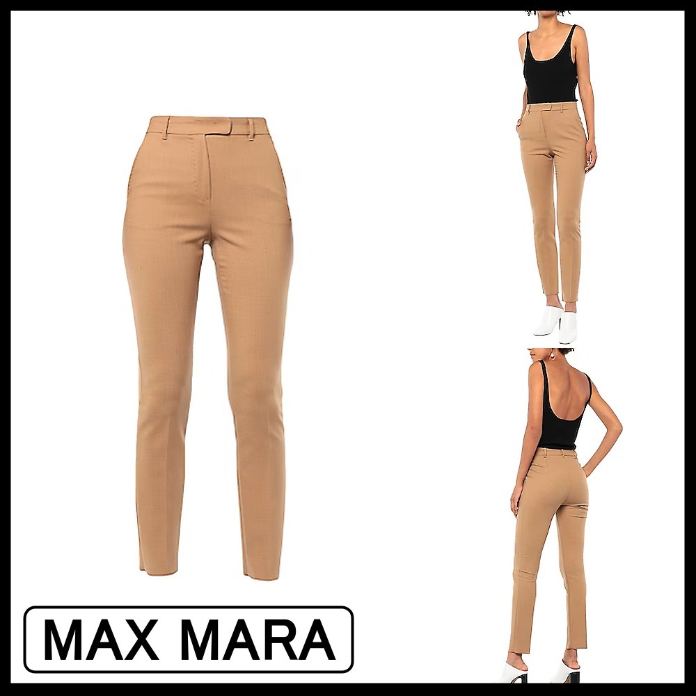 【MAX MARA】クラシックパンツ キャメル