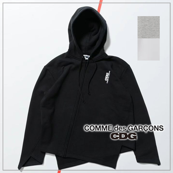 【COMME des GARCONS】CDG BIAS HOODED SWEATSHIRT