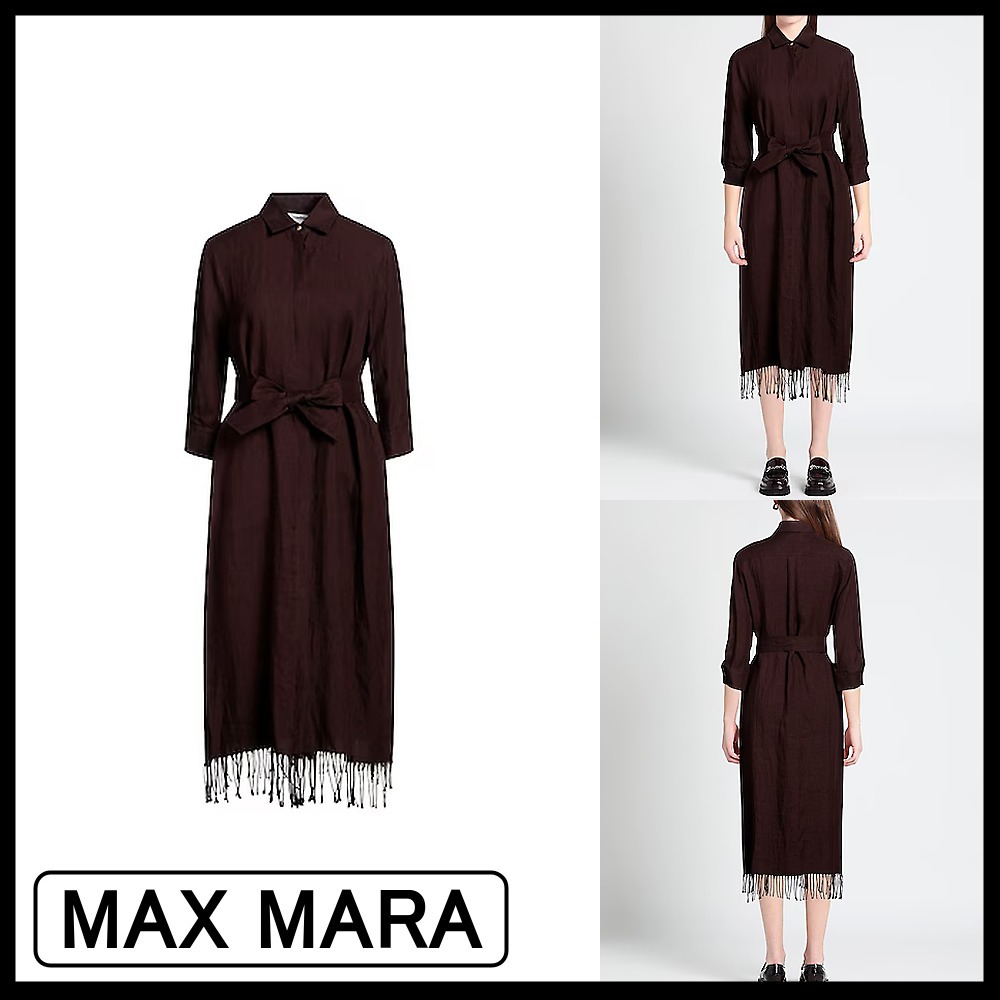 【MAX MARA】オフィスワンピース ココア