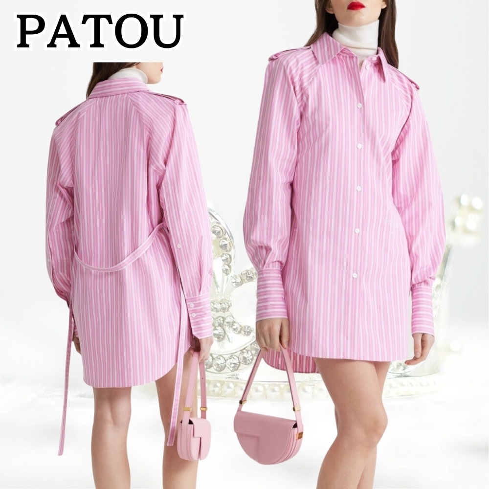 PATOU*高級感ある大人の雰囲気*サステナブル ミニシャツドレス