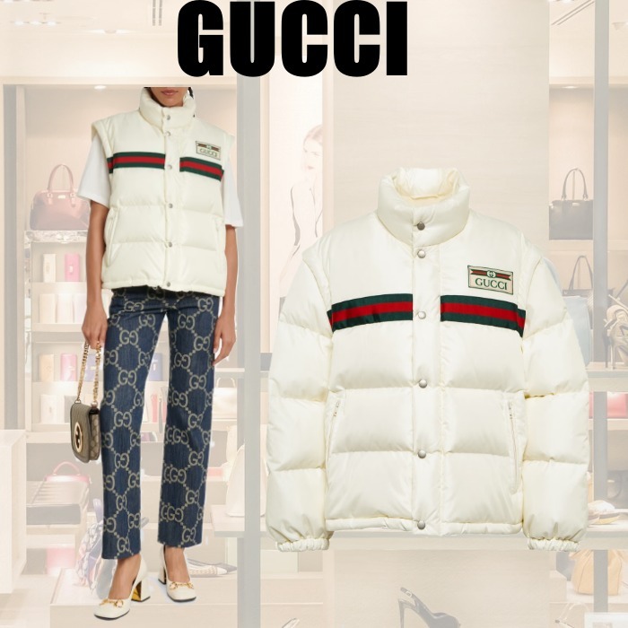 大人気♪♪【Gucci】GGコットンキャンバスダウンベスト