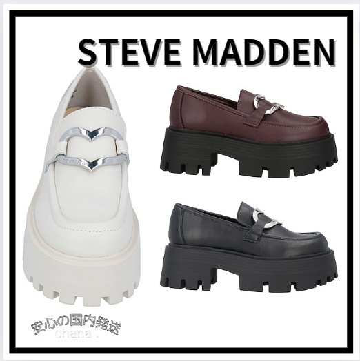 STEVE MADDEN チャンキー モカシン 合成皮革 国内発送 関税込