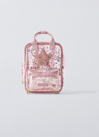 スペイン発送 ZARA ミニ装飾バックパック ピンク 人気シリーズ！