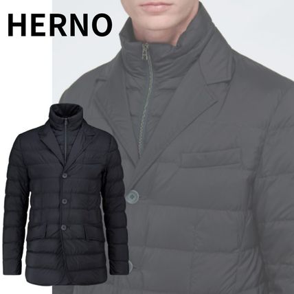 【HERNO】ラ・ジャッカ ダウンジャケット ブルー