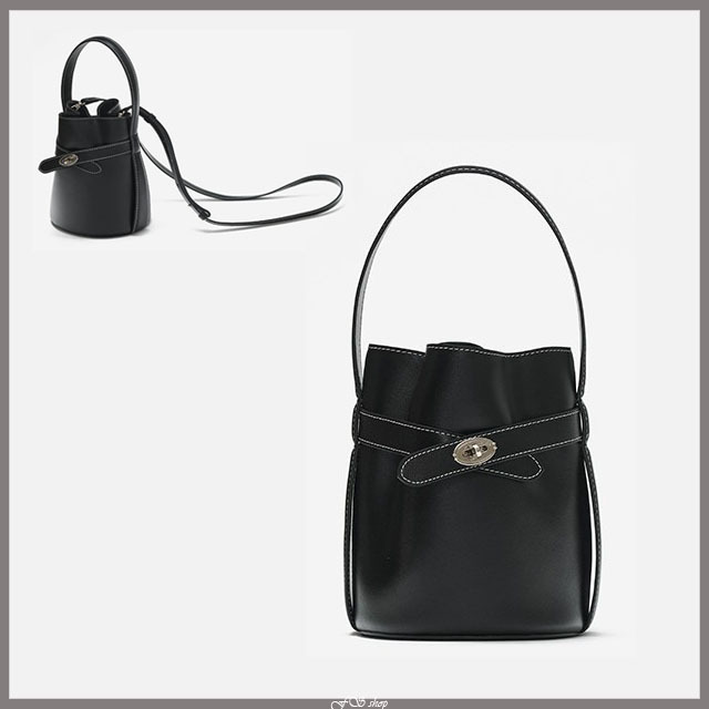 OSTKAKA | CLASSIC BELT BUCKET BAG MINI BLACK [正規品/関税込]
