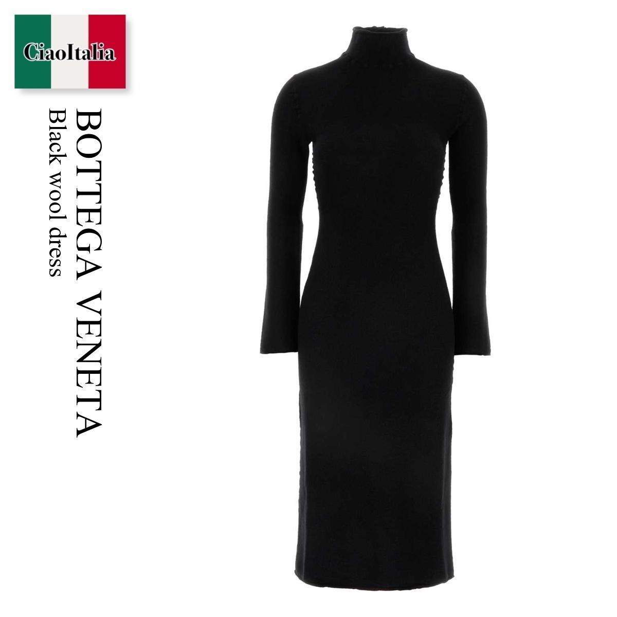 ワンピース Bottega Veneta Black Wool Dress