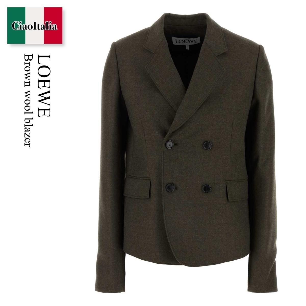 ジャケット Loewe Brown Wool Blazer