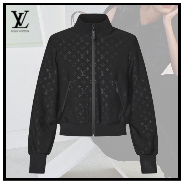 Louis Vuitton《モノグラムジップアップジャケット》黒 DHL 直営